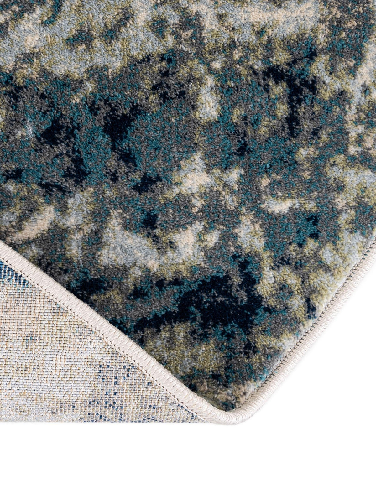 Celestial Haven Collection Area Rug -  Comet Oval Navy Blue  lifestyle 78