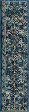 Copenhagen Dahlia Collection Area Rug -  Nørrebro Runner Navy Blue  lifestyle 44