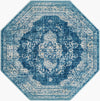 Copenhagen Dahlia Collection Area Rug -  Tårnby Octagon Navy Blue  lifestyle 26