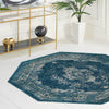 Copenhagen Dahlia Collection Area Rug -  Tårnby Octagon Navy Blue  lifestyle 108