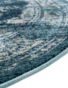 Copenhagen Dahlia Collection Area Rug -  Tårnby Round Navy Blue  lifestyle 72