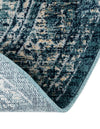 Copenhagen Dahlia Collection Area Rug -  Tårnby Round Navy Blue  lifestyle 80