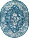 Copenhagen Dahlia Collection Area Rug -  Tårnby Oval Navy Blue  lifestyle 27