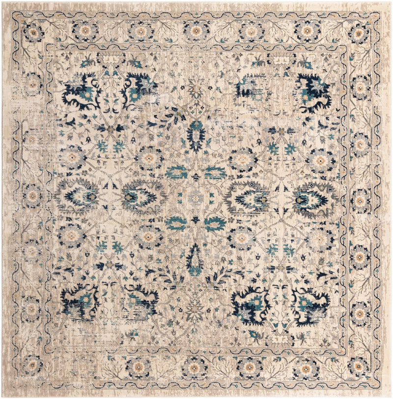 Copenhagen Dahlia Collection Area Rug -  Nørrebro Square Beige  lifestyle 48