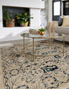 Copenhagen Dahlia Collection Area Rug -  Nørrebro Square Beige  lifestyle 64