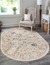 Copenhagen Dahlia Collection Area Rug -  Nørrebro Oval Beige  lifestyle 58