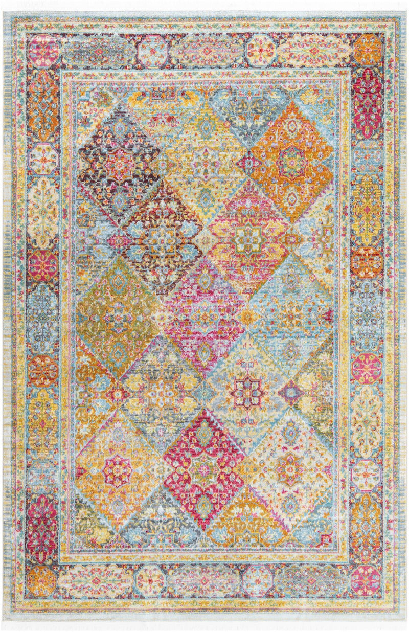 Caribbean Breeze Collection Area Rug -  Grenada Rectangle Multi  lifestyle 3