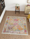Caribbean Breeze Collection Area Rug -  Grenada Square Multi  lifestyle 16
