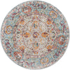 Caribbean Breeze Collection Area Rug -  Xcalak Round Light Blue  lifestyle 35