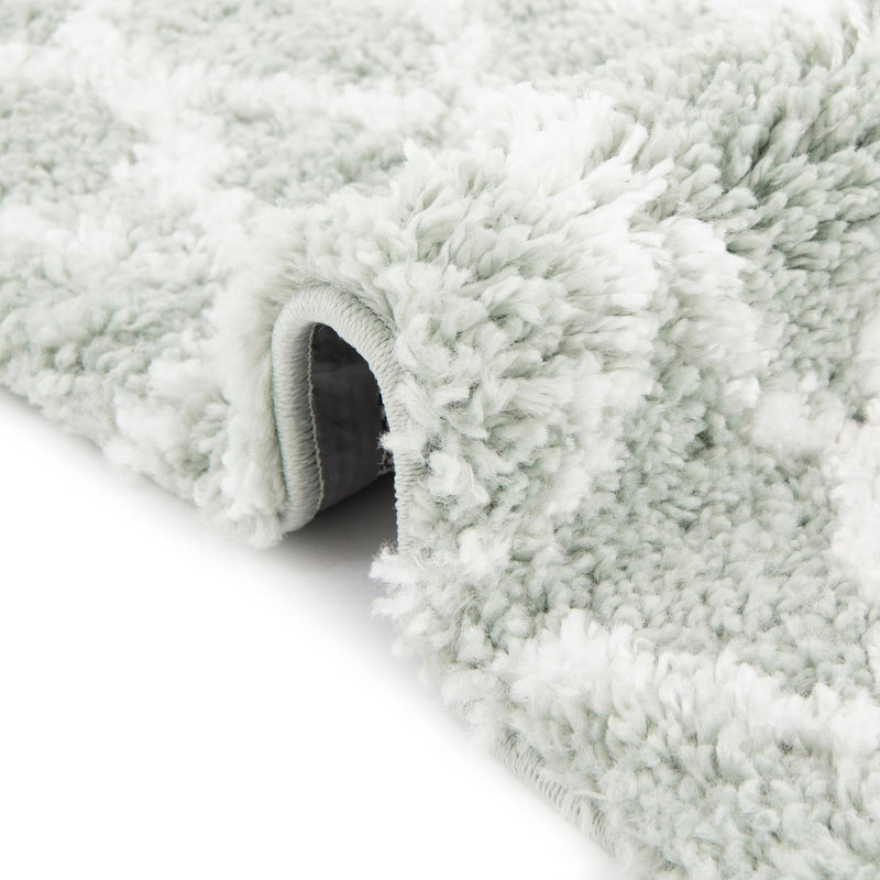 Casablanca Comfort Collection Area Rug -  Tangier Rectangle White Cyan  lifestyle 40