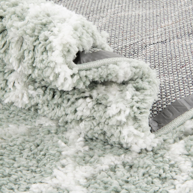 Casablanca Comfort Collection Area Rug -  Tangier Rectangle White Cyan  lifestyle 43
