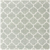Casablanca Comfort Collection Area Rug -  Atlas Square White Cyan  lifestyle 51