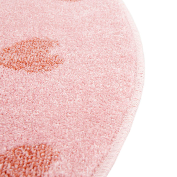 Playful Patterns Collection Area Rug - Frolic Round Pink  lifestyle 6