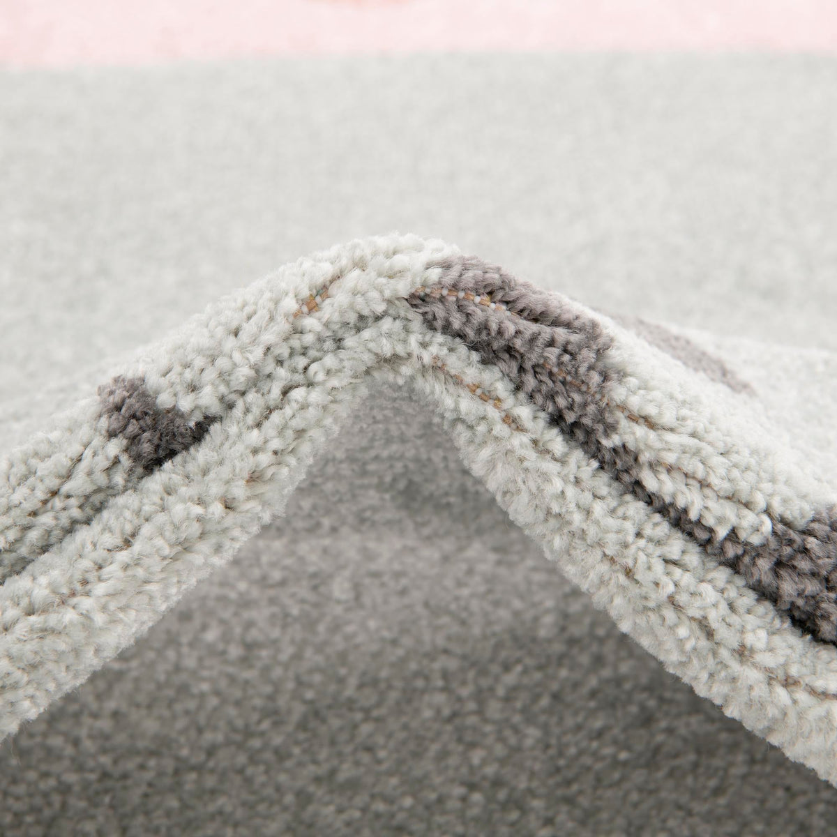 Playful Patterns Collection Area Rug - Frolic Round Pink  lifestyle 7