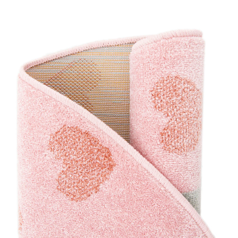 Playful Patterns Collection Area Rug - Frolic Round Pink  lifestyle 10