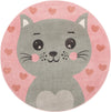Wonder Tykes Collection Area Rug - Frolic Round Pink  lifestyle 2
