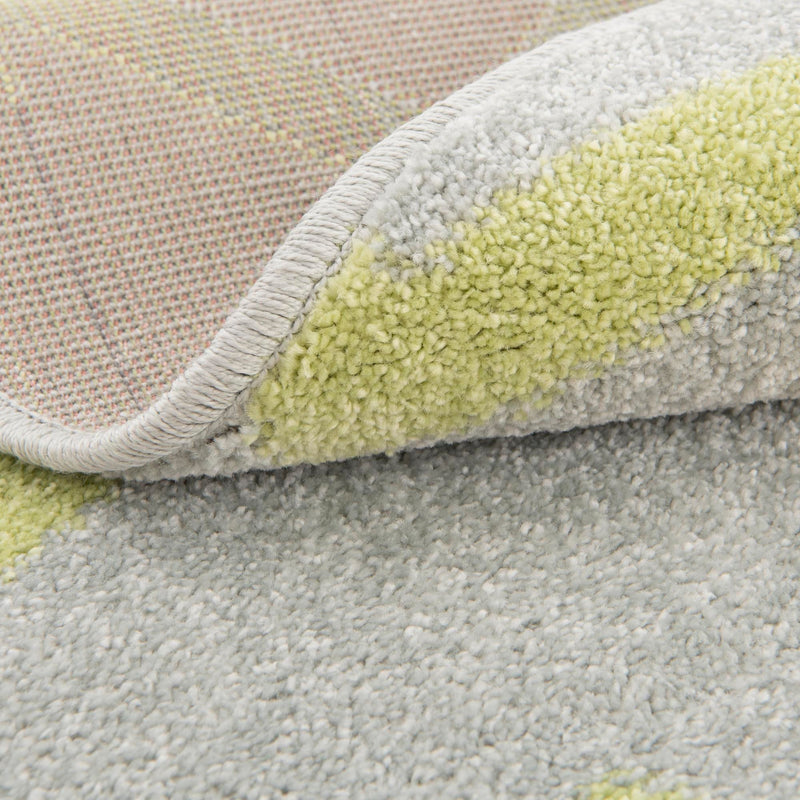 Playful Patterns Collection Area Rug -  Whirlwind Round Yellow  lifestyle 9