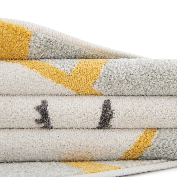 Playful Patterns Collection Area Rug -  Twirl Round Gray  lifestyle 13