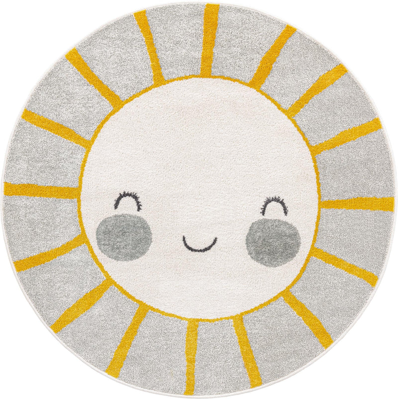 Wonder Tykes Collection Area Rug -  Twirl Round Gray  lifestyle 2