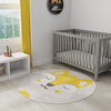 Playful Patterns Collection Area Rug -  Lively Round Gray  lifestyle 14