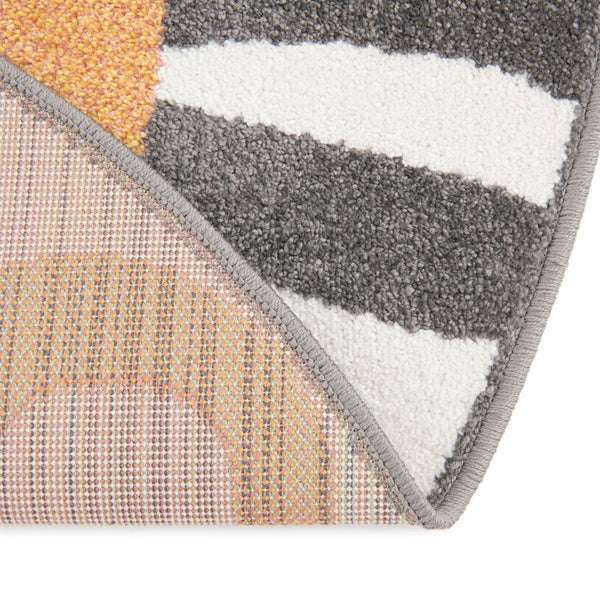 Playful Patterns Collection Area Rug -  Riddle Round Light Brown  lifestyle 15