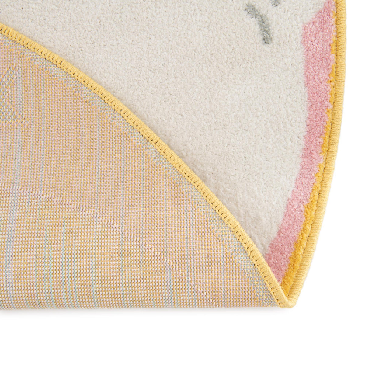 Playful Patterns Collection Area Rug -  Jovial Round Pink  lifestyle 8
