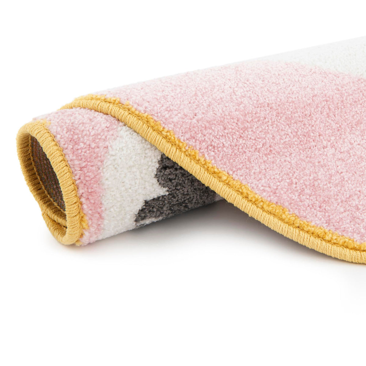 Playful Patterns Collection Area Rug -  Jovial Round Pink  lifestyle 11