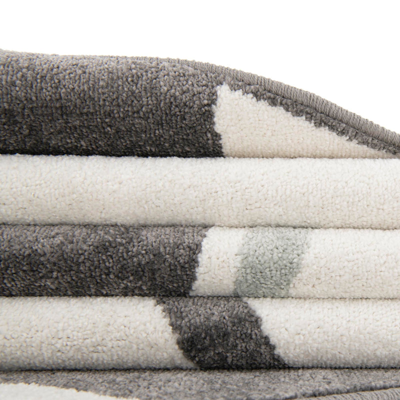 Playful Patterns Collection Area Rug -  Mirth Round Black and White  lifestyle 12