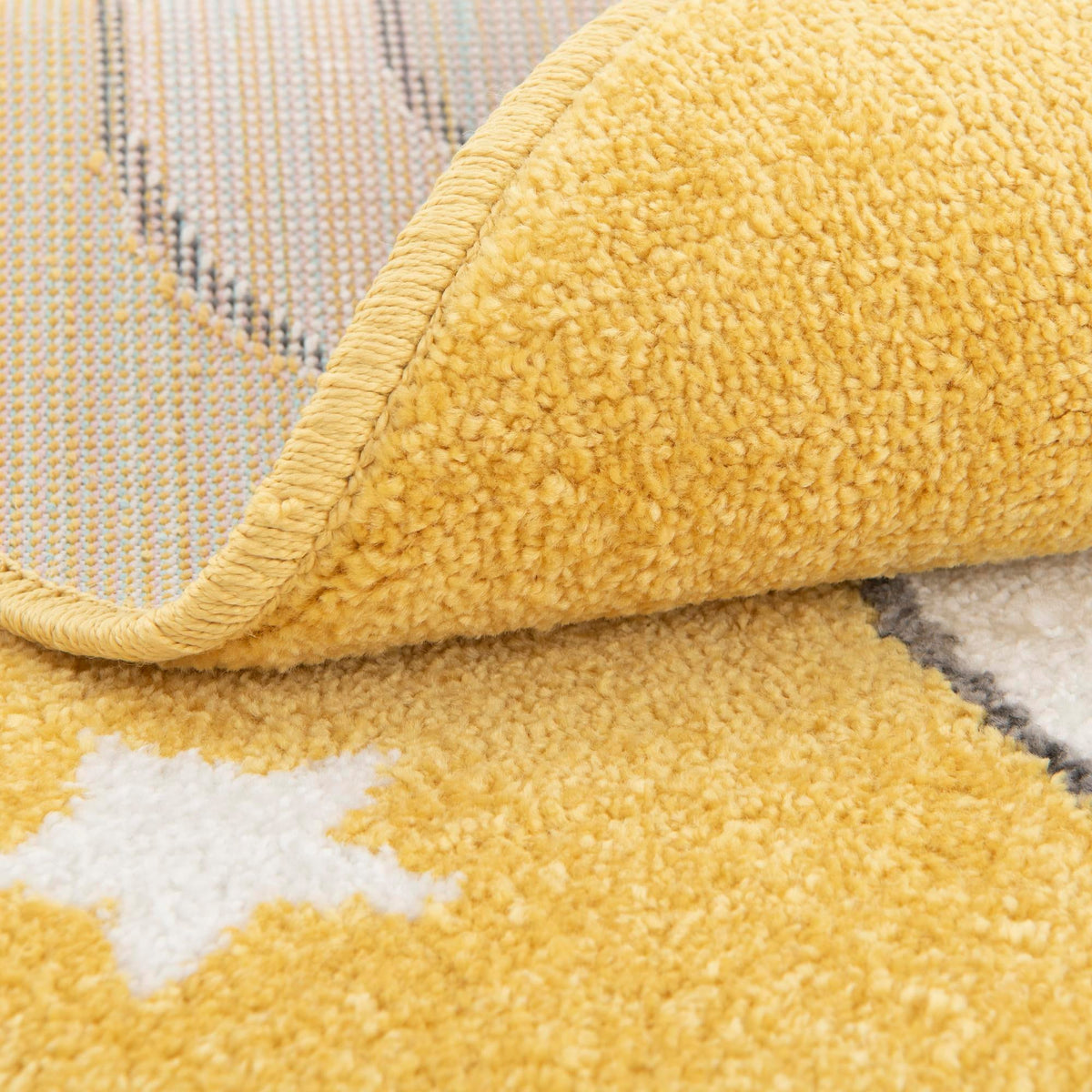 Playful Patterns Collection Area Rug -  Enchant Round Yellow  lifestyle 5