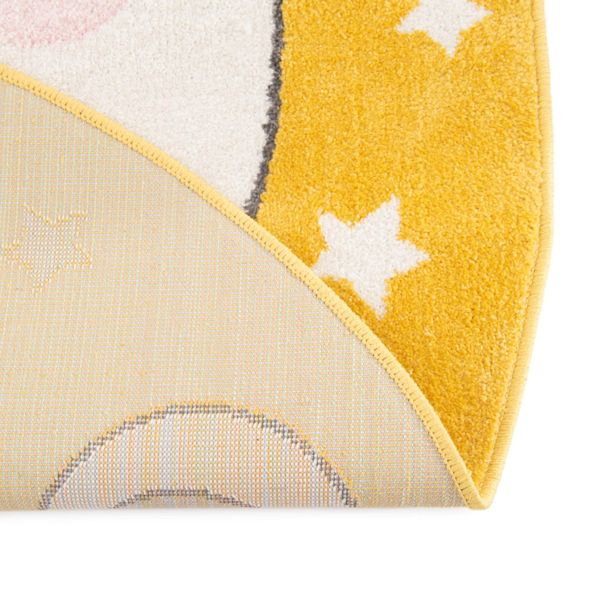 Playful Patterns Collection Area Rug -  Enchant Round Yellow  lifestyle 6