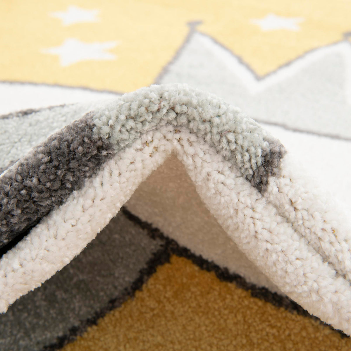 Playful Patterns Collection Area Rug -  Enchant Round Yellow  lifestyle 7