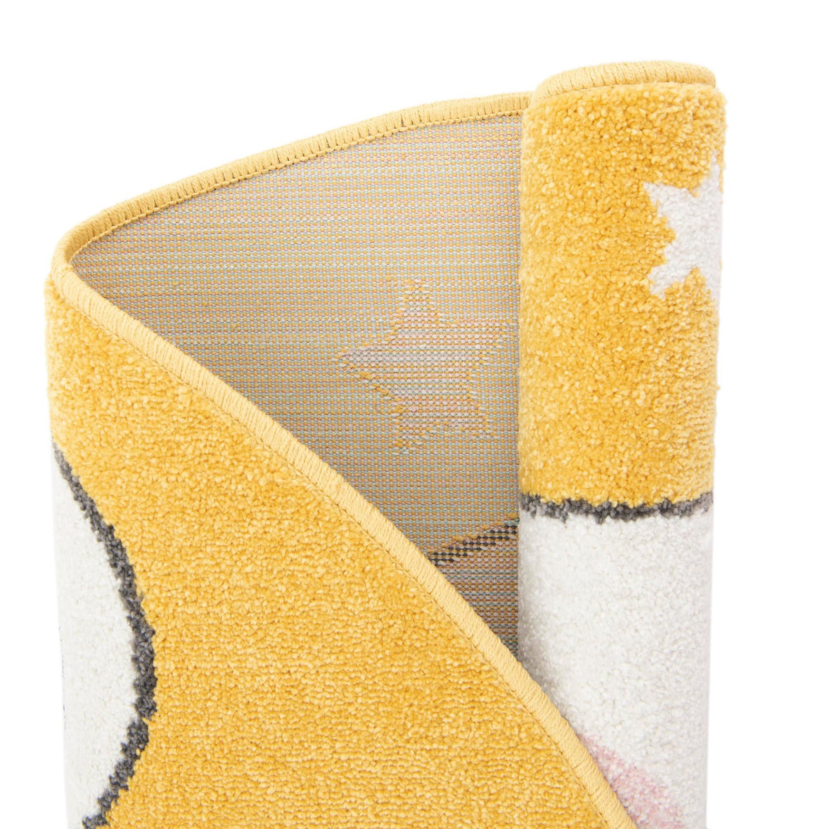 Playful Patterns Collection Area Rug -  Enchant Round Yellow  lifestyle 10