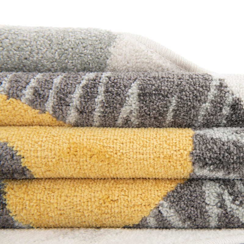 Playful Patterns Collection Area Rug -  Festive. Round Ivory  lifestyle 13