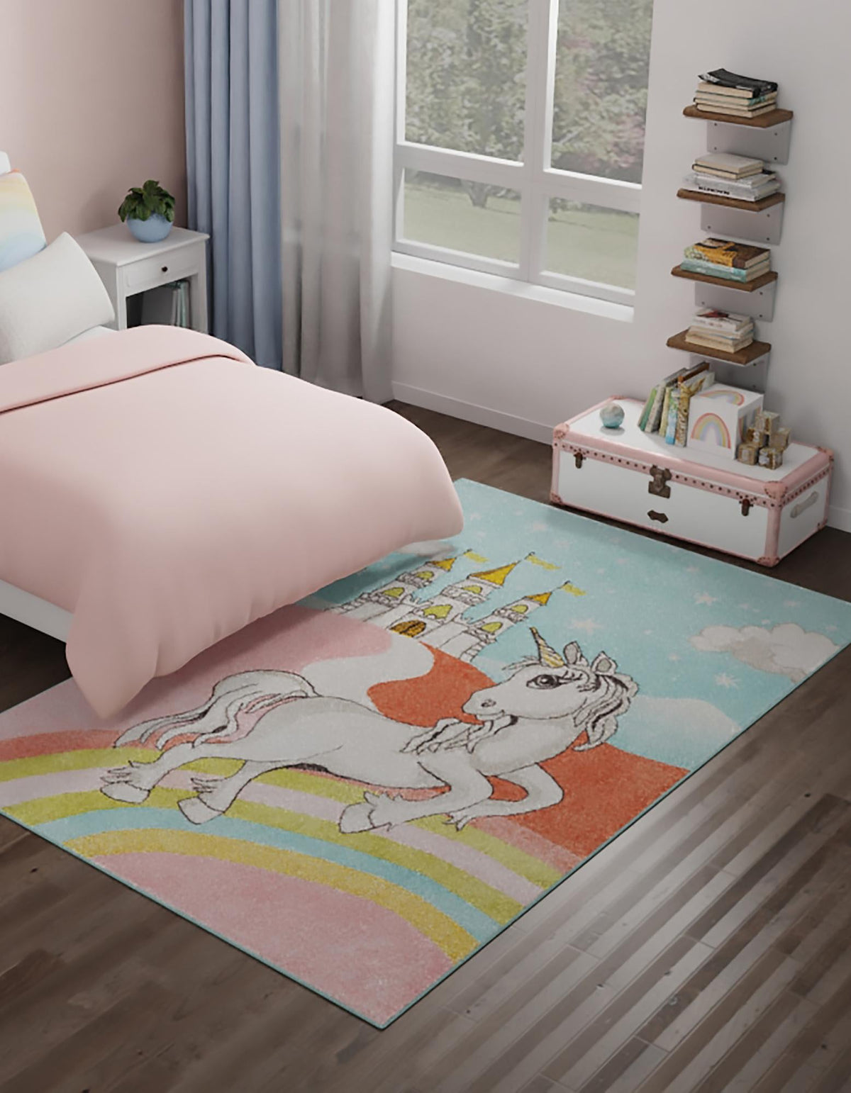 Playful Patterns Collection Area Rug -  Carnival Rectangle Multi  lifestyle 2