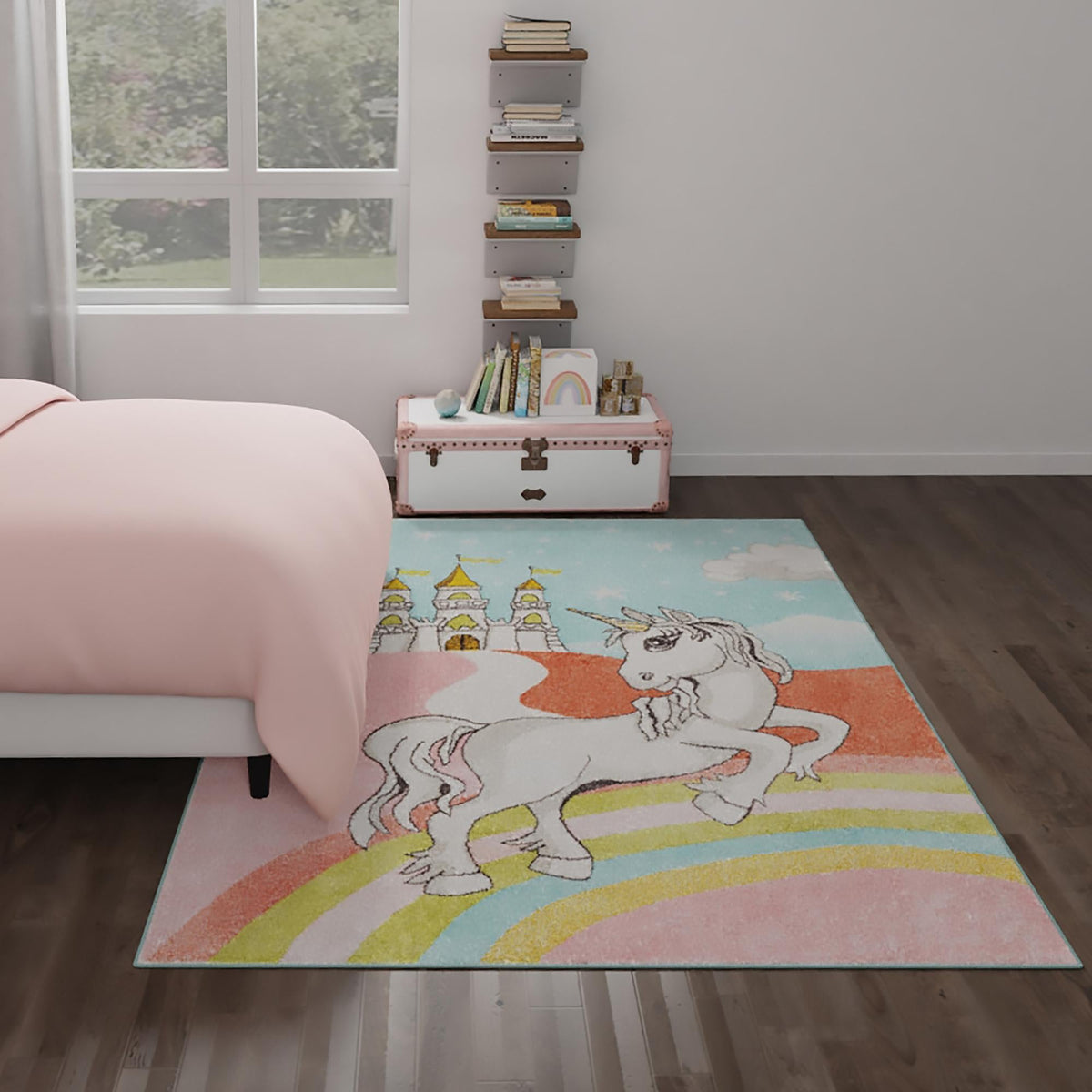 Playful Patterns Collection Area Rug -  Carnival Rectangle Multi  lifestyle 14