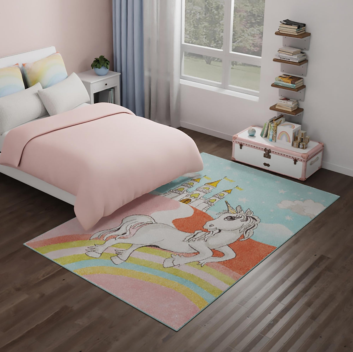 Playful Patterns Collection Area Rug -  Carnival Rectangle Multi  lifestyle 15