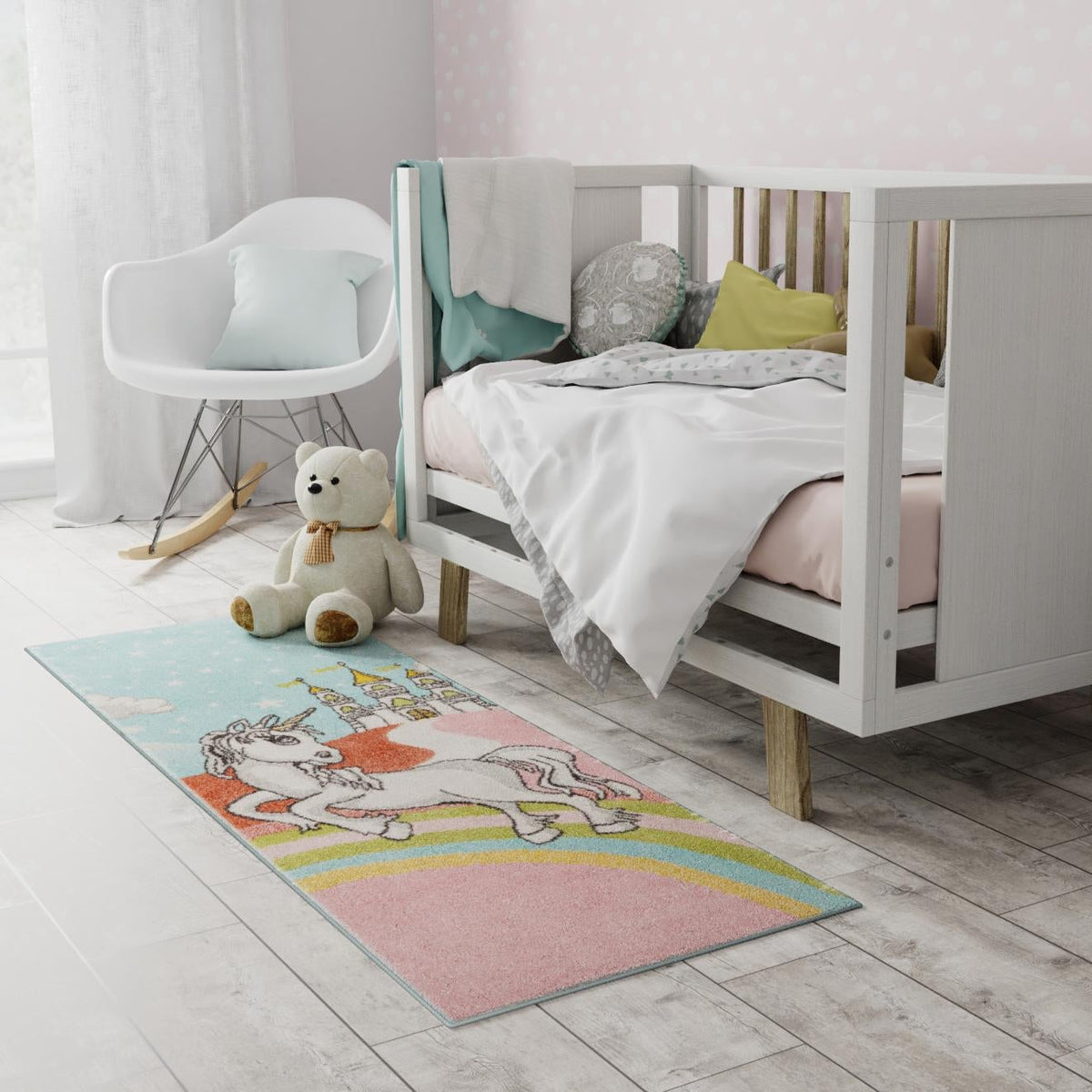 Playful Patterns Collection Area Rug -  Carnival Runner Multi  lifestyle 44