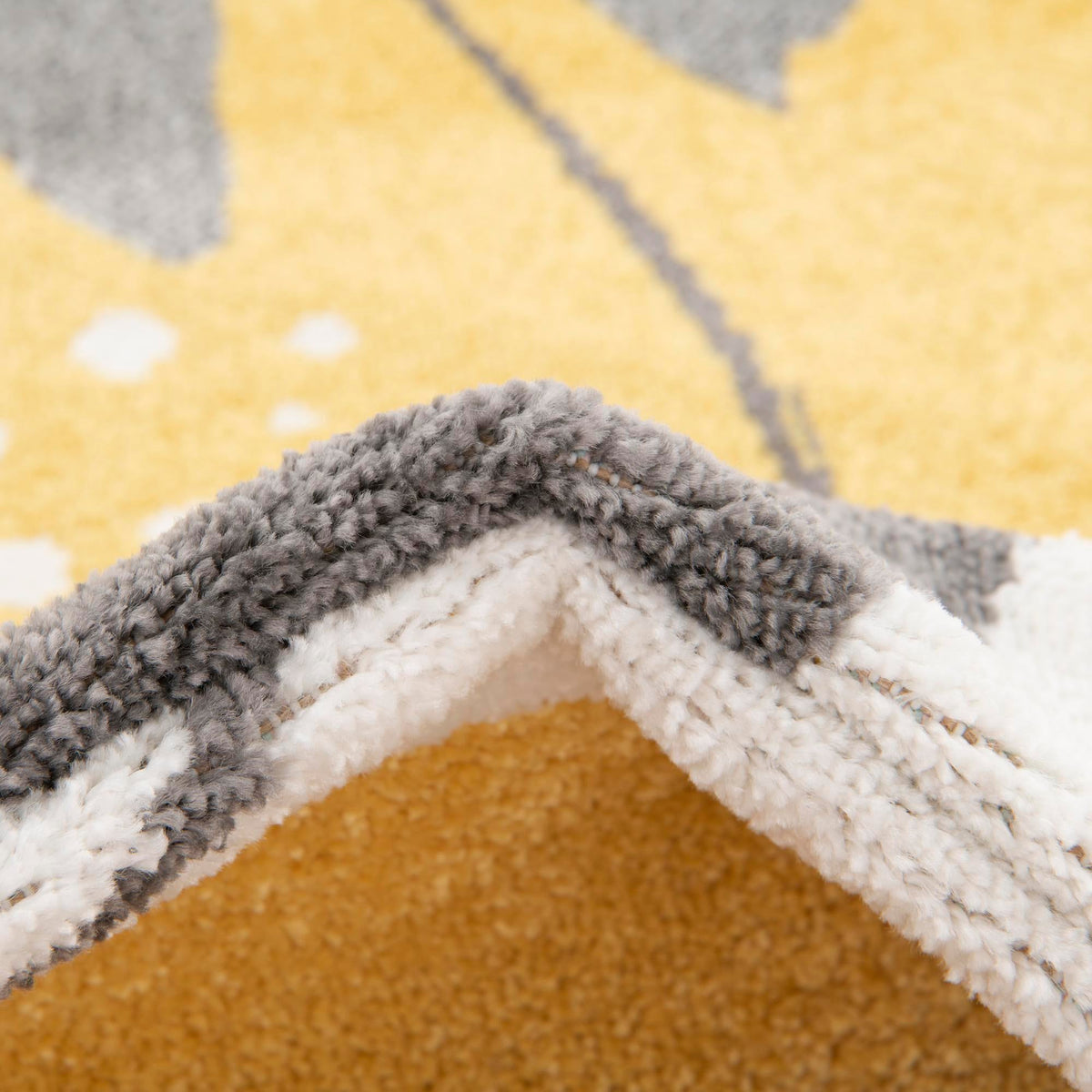 Playful Patterns Collection Area Rug -  Doodle Round Gray  lifestyle 7