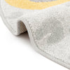 Playful Patterns Collection Area Rug -  Doodle Round Gray  lifestyle 9