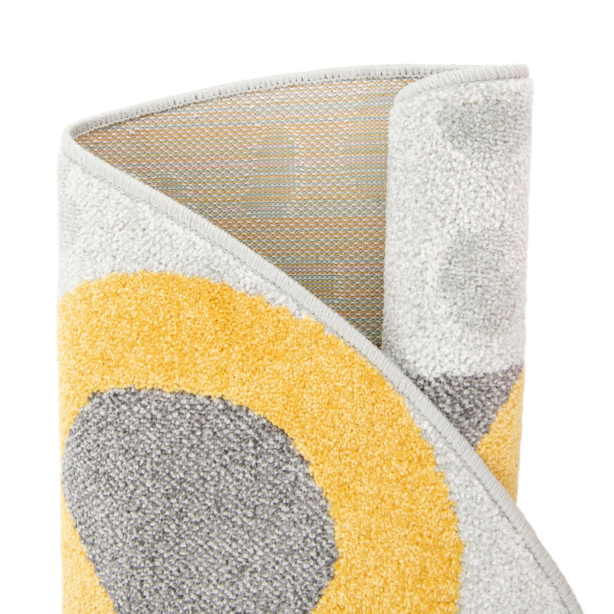 Playful Patterns Collection Area Rug -  Doodle Round Gray  lifestyle 10