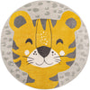 Wonder Tykes Collection Area Rug -  Doodle Round Gray  lifestyle 2