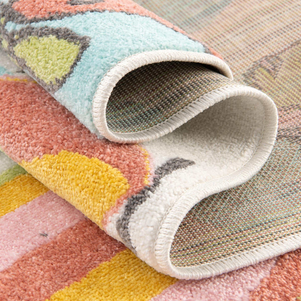 Playful Patterns Collection Area Rug -  Splatter Rectangle Multi  lifestyle 12
