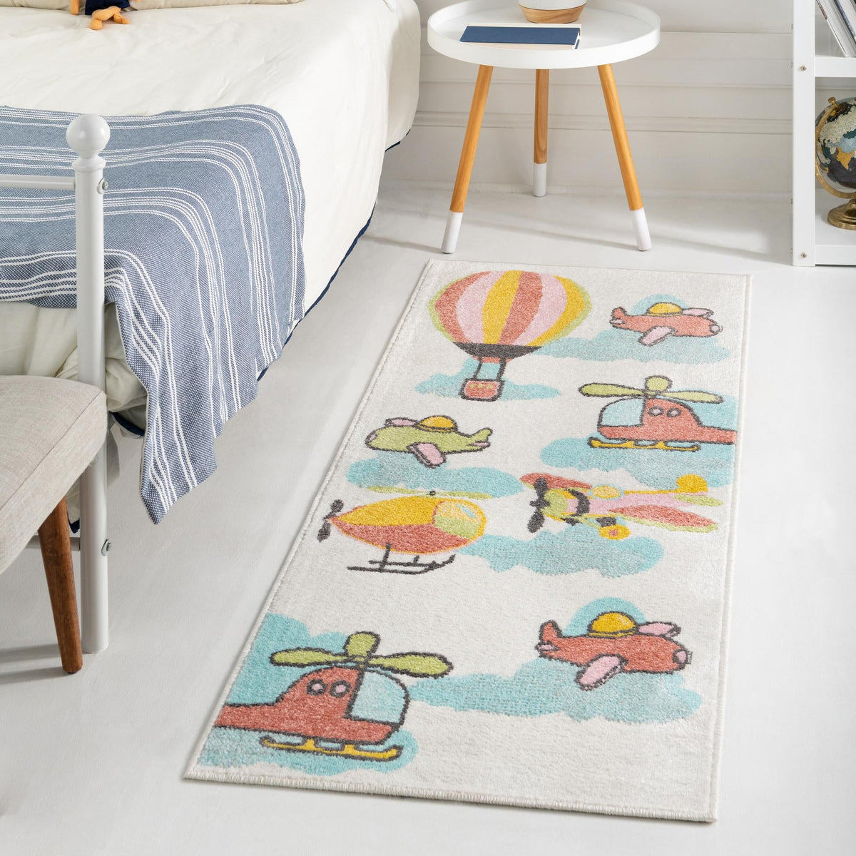 Playful Patterns Collection Area Rug -  Splatter Runner Multi  lifestyle 42