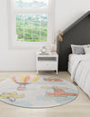 Playful Patterns Collection Area Rug -  Splatter Round Multi  lifestyle 21