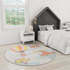 Playful Patterns Collection Area Rug -  Splatter Round Multi  lifestyle 43