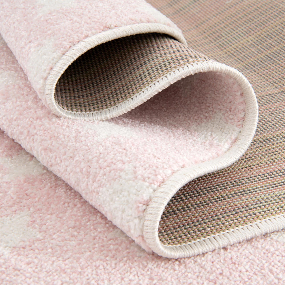 Playful Patterns Collection Area Rug -  Mosaic Runner Pink  lifestyle 134