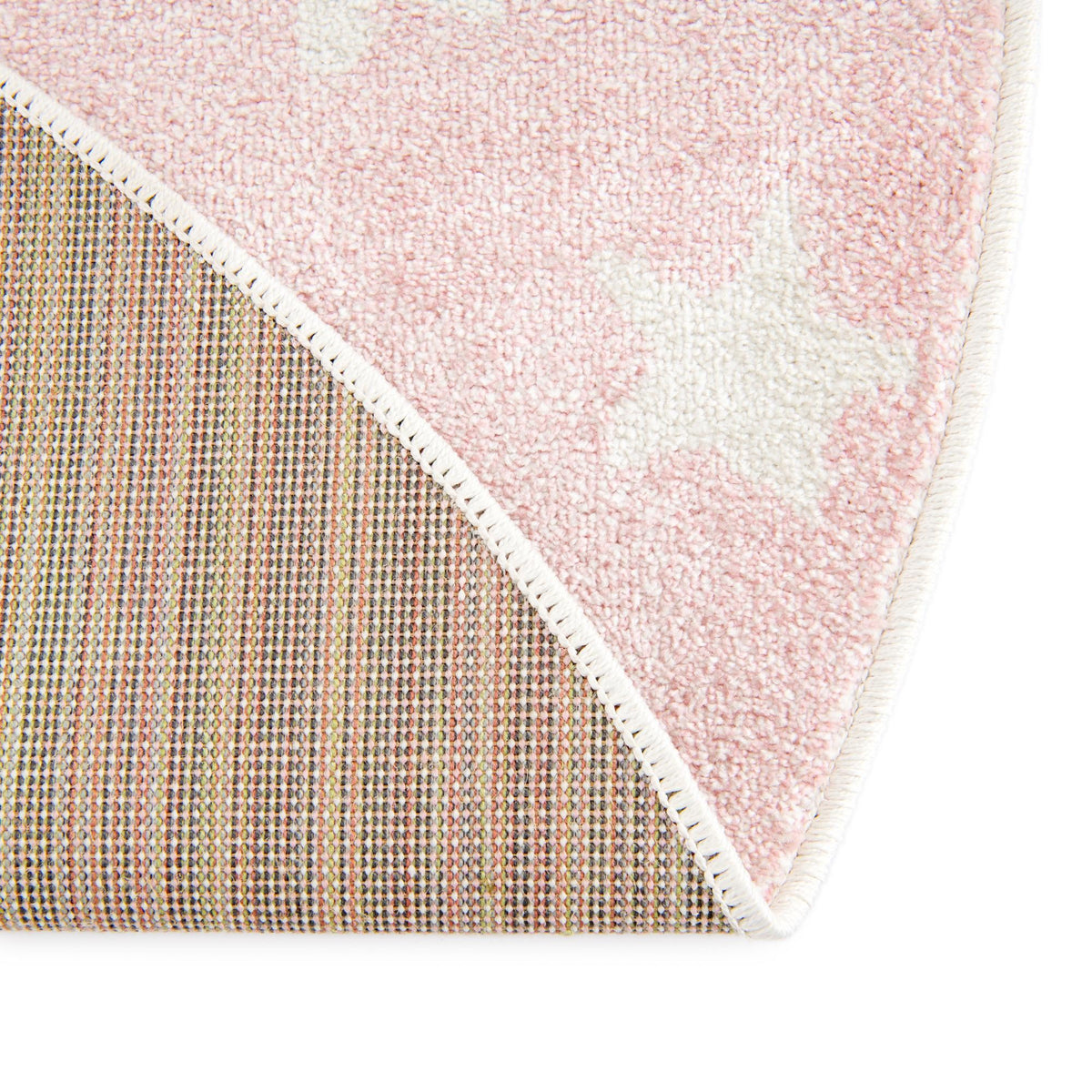 Playful Patterns Collection Area Rug -  Mosaic Round Pink  lifestyle 170