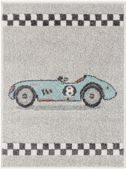 Playful Patterns Collection Area Rug -  Confetti Rectangle Gray Main