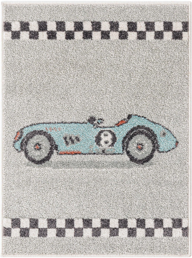 Playful Patterns Collection Area Rug -  Confetti Rectangle Gray Main