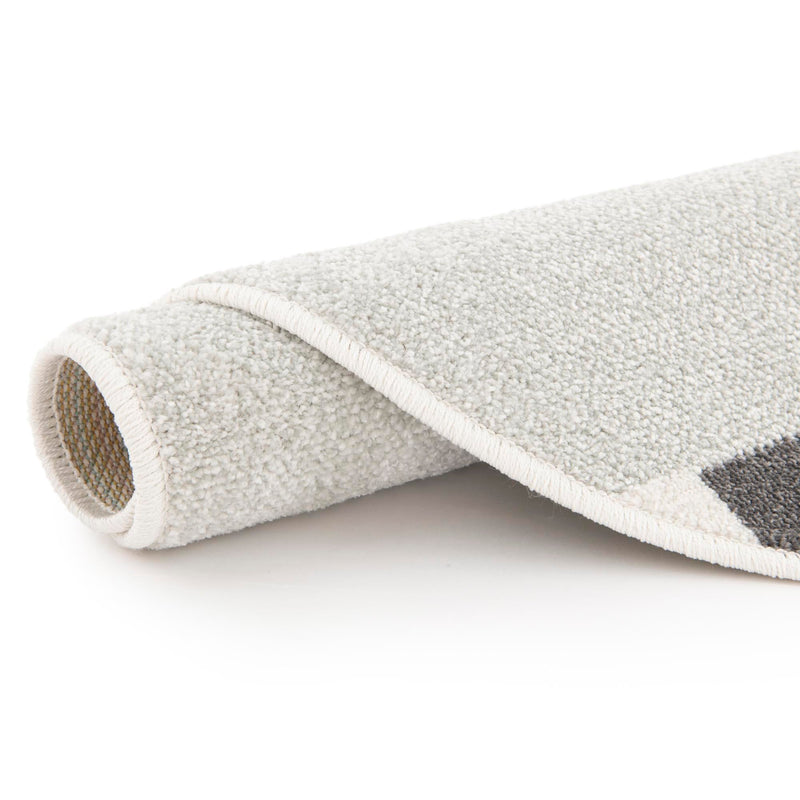 Playful Patterns Collection Area Rug -  Confetti Round Gray  lifestyle 37